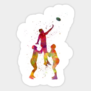 Rugby player in watercolor Sticker